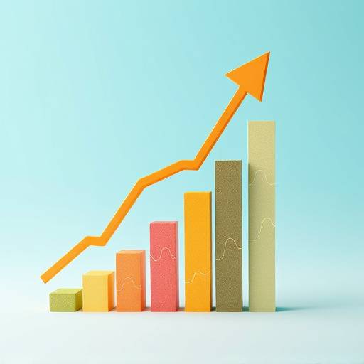 A graph showing upward trend, representing positive financial growth and planning