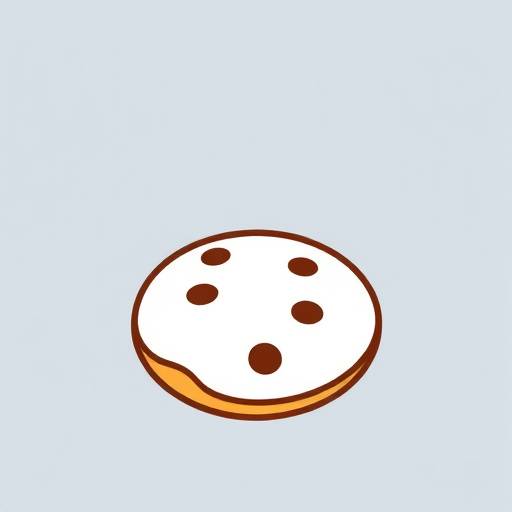 Illustration of a cookie, a small text file stored on a user's computer by a website